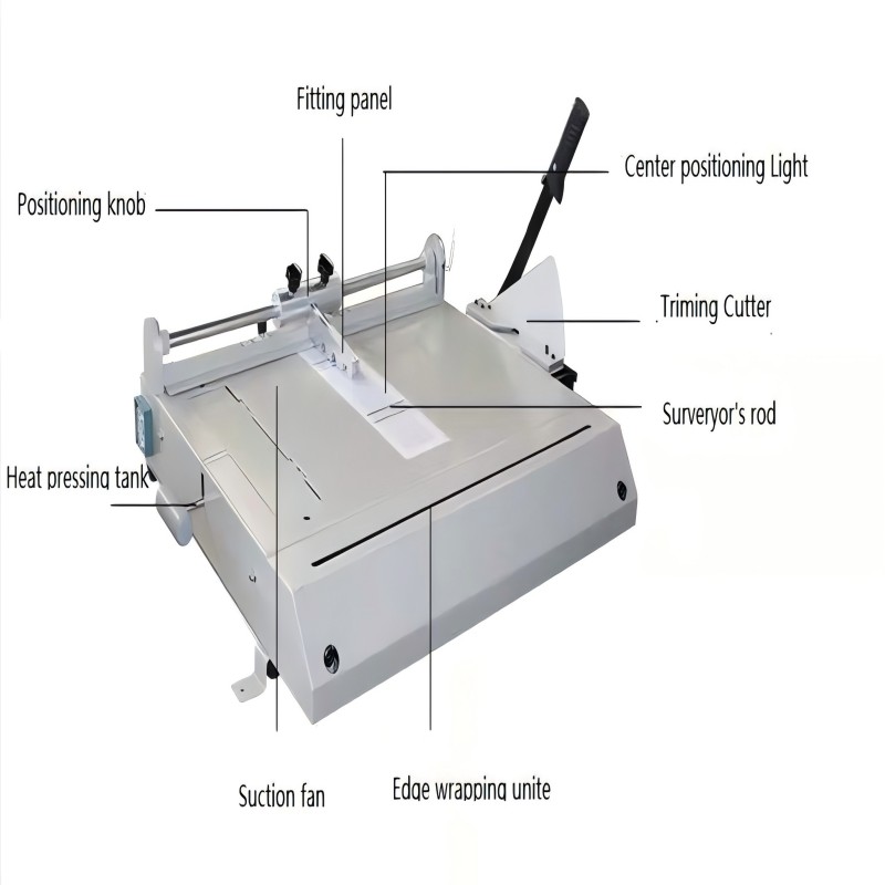 Máquina manual para fabricar tapas duras